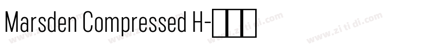 Marsden Compressed H字体转换